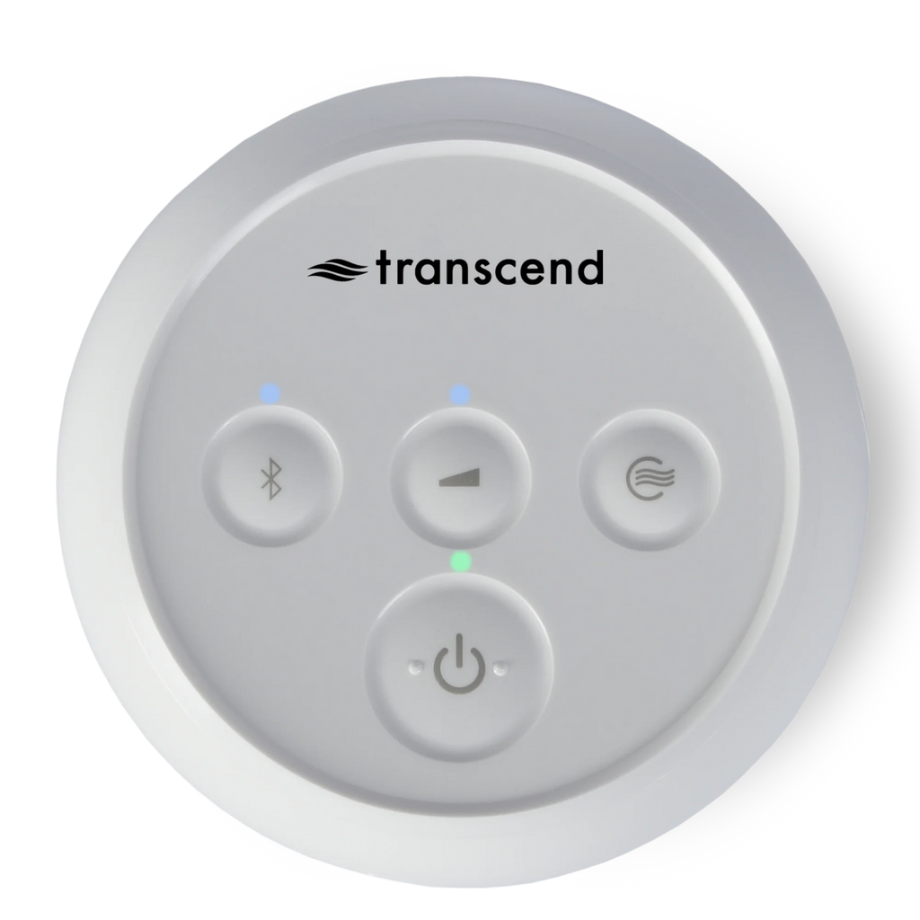Transcend Micro travel CPAP machine close-up showing control buttons and compact interface panel
