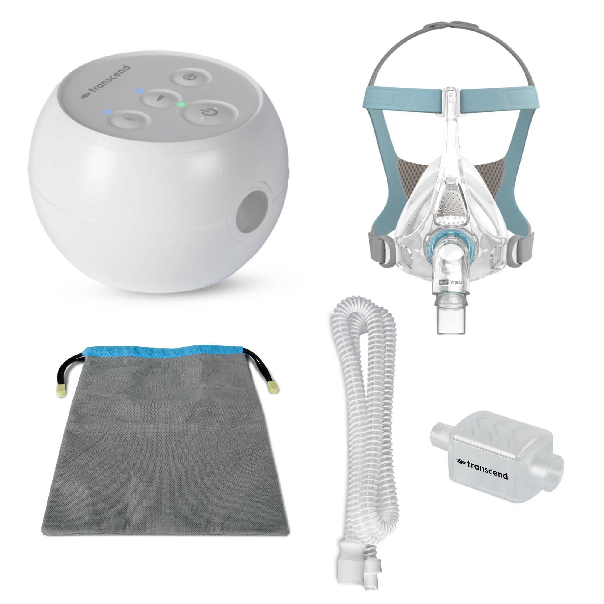 Transcend Micro Travel CPAP Machine Vitera Bundle