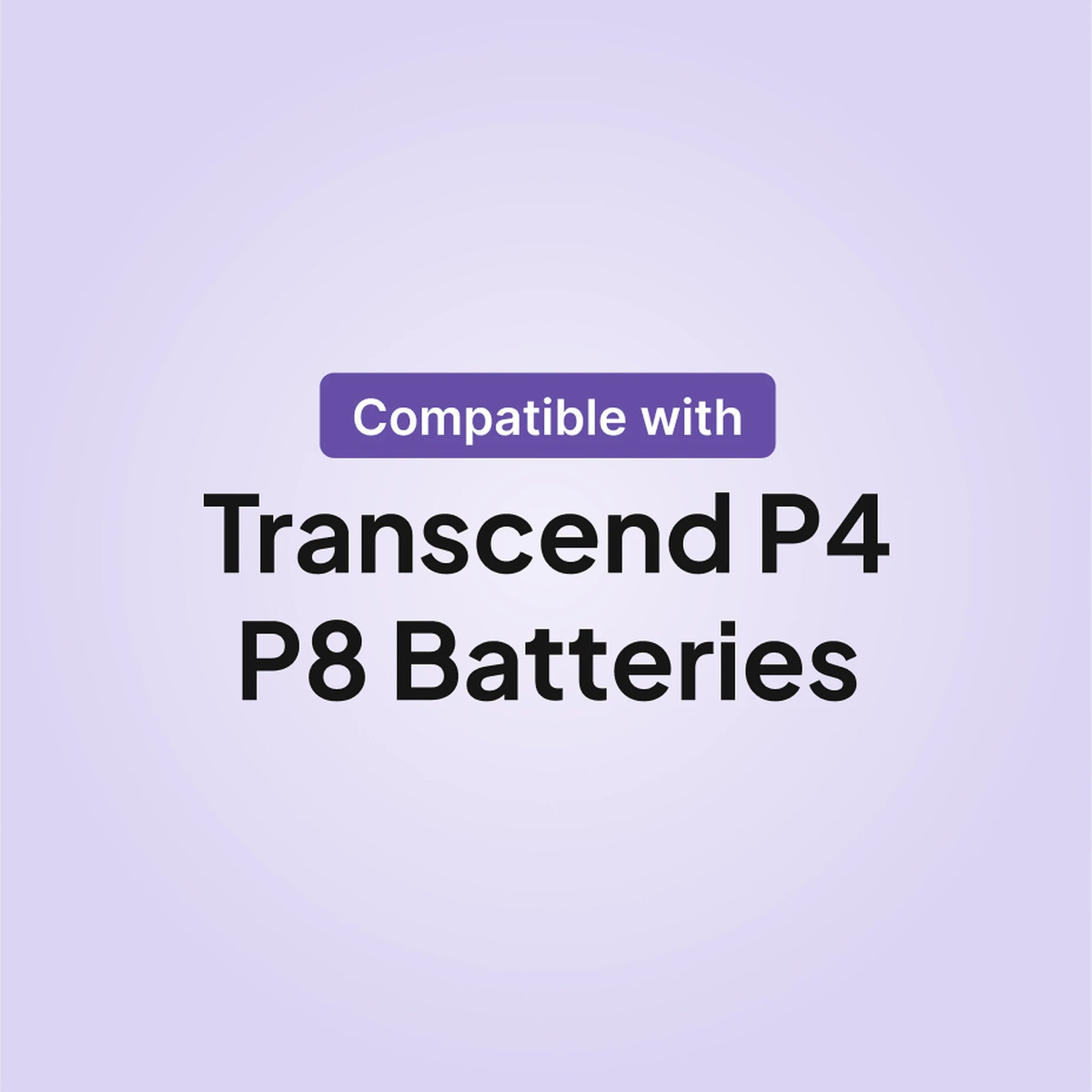 Transcend portable solar battery charger compatible with Transcend P4 and P8 batteries.