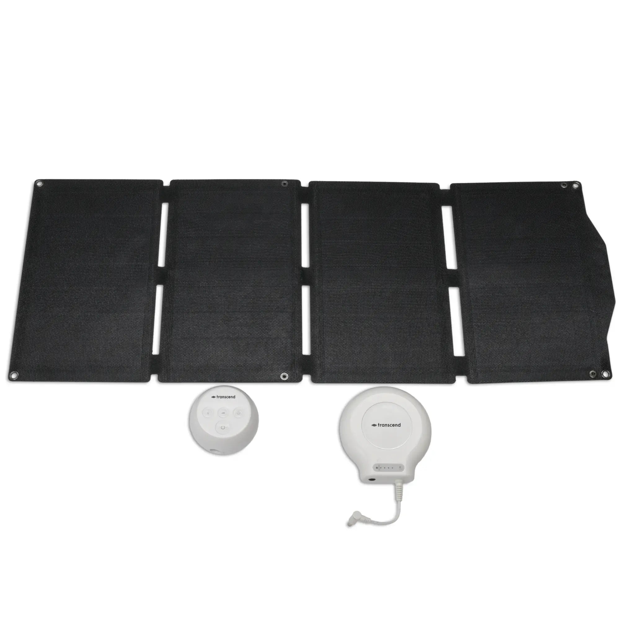 Transcend Sun-Watt 40W Solar Charger for Micro CPAP Battery with the battery and cpap machine