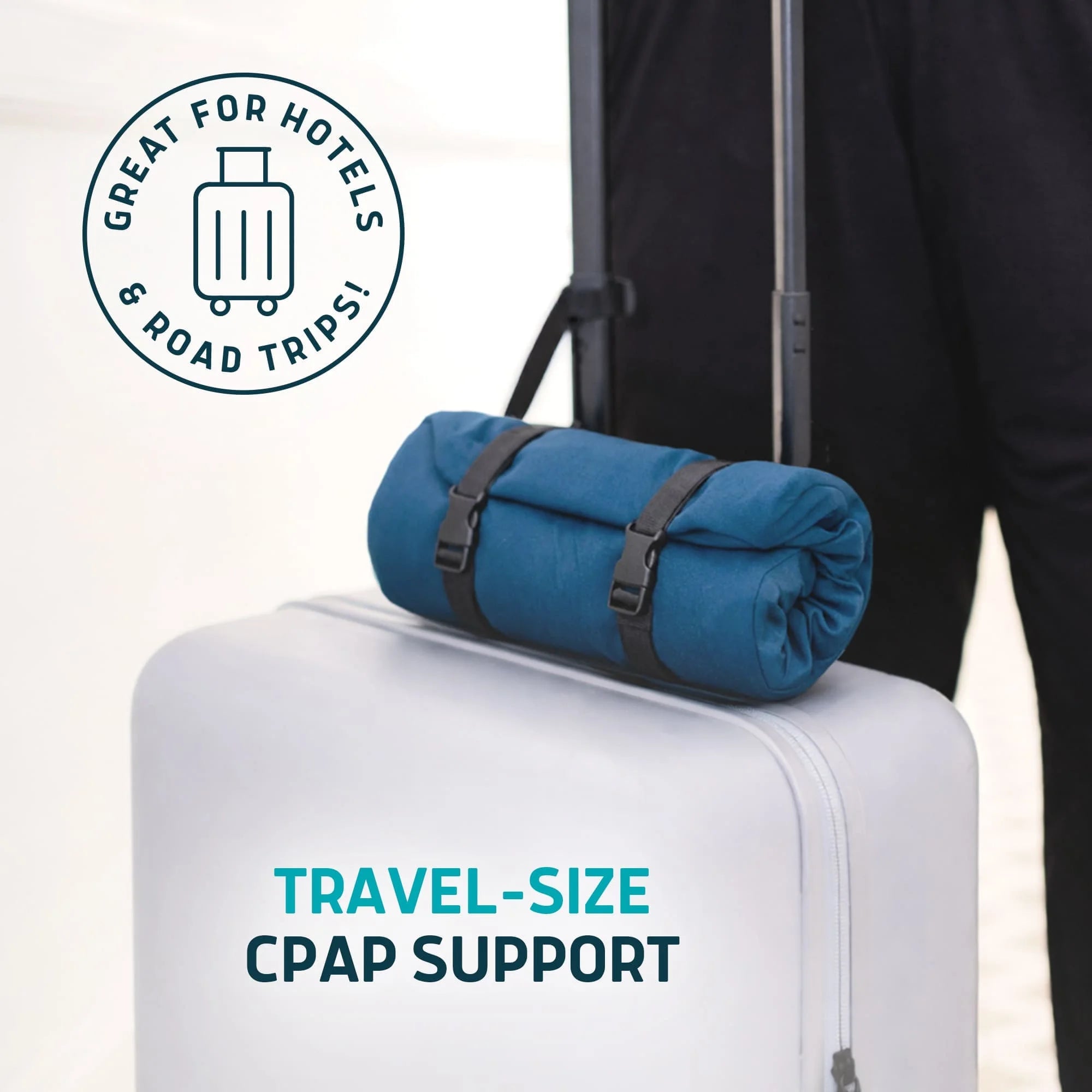 Travel-Size Memory Foam CPAP Pillow by Lunderg, view 2