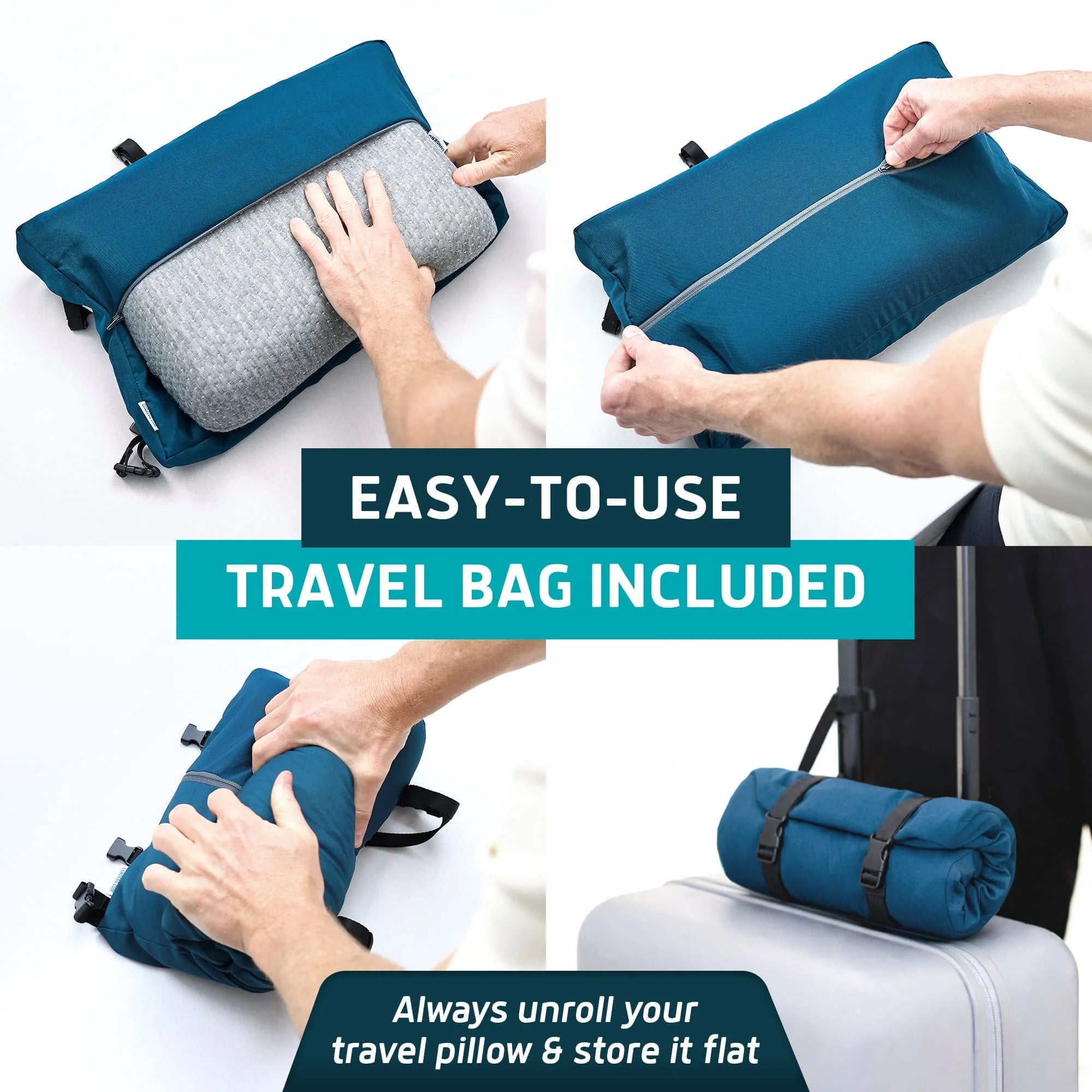 Travel-Size Memory Foam CPAP Pillow by Lunderg, view 8