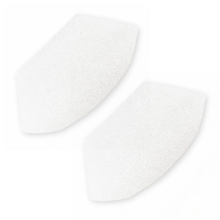 Two white Breas disposable foam filters for Z1 and Z2 travel CPAP machines