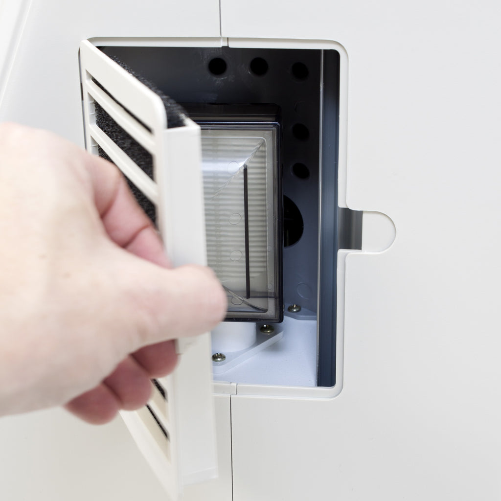 Air intake filter of Dynarex 5 liter oxygen concentrator