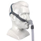 Mannequin with Rio 2 Nasal Pillow System Mask With Headgear by 3B Medical.