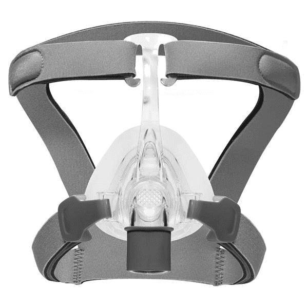 Front view of Viva Nasal Mask with headgear by 3B Medical.