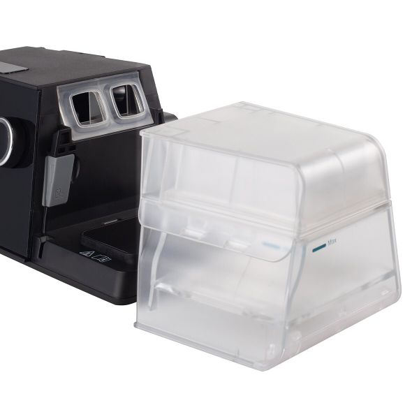 Angled view of 3B Luna G3 CPAP machine with water chamber removed