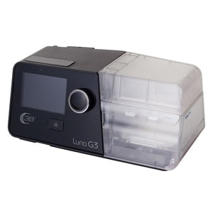 Left front angled view of 3B Luna G3 CPAP machine