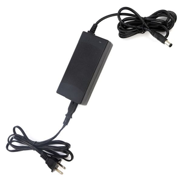 Medistrom AC wall charging cord for Pilot-24 Lite battery, black power adapter with barrel connector