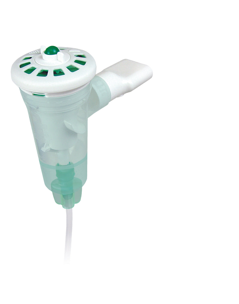 Front angled view of Monaghan AeroEclipse® XL Reusable Breath Actuated Nebulizer (R BAN)