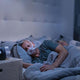 Man sleeping with the F30i Small System.