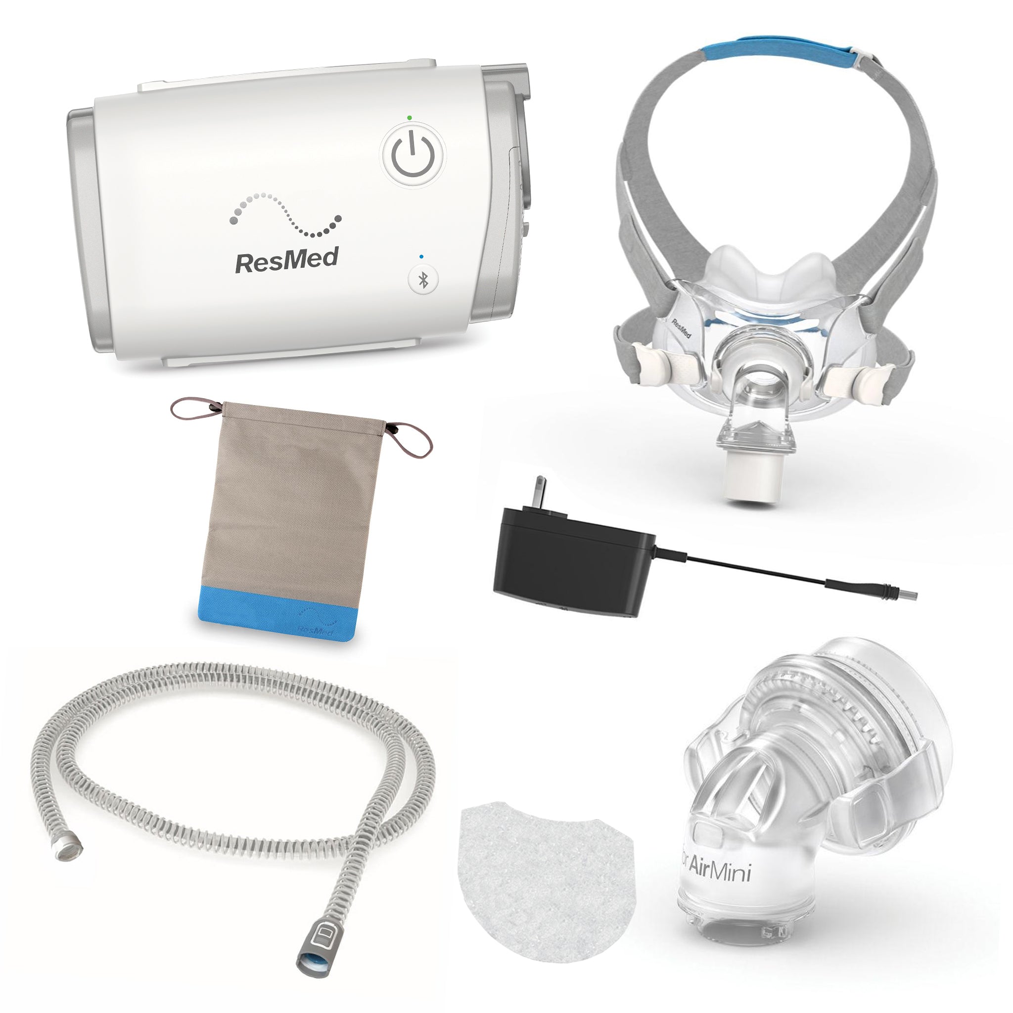 AirMini Travel Bundle with AirFit F30 CPAP Mask | Sleeplay