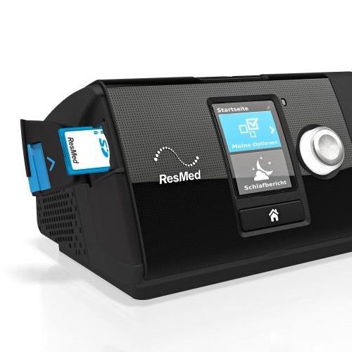 AirSense 10 CPAP Machine Package with SD Card opened