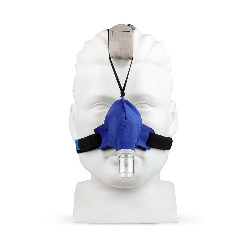 Blue SleepWeaver Advance Nasal Mask with improved Zzzephyr seal.
