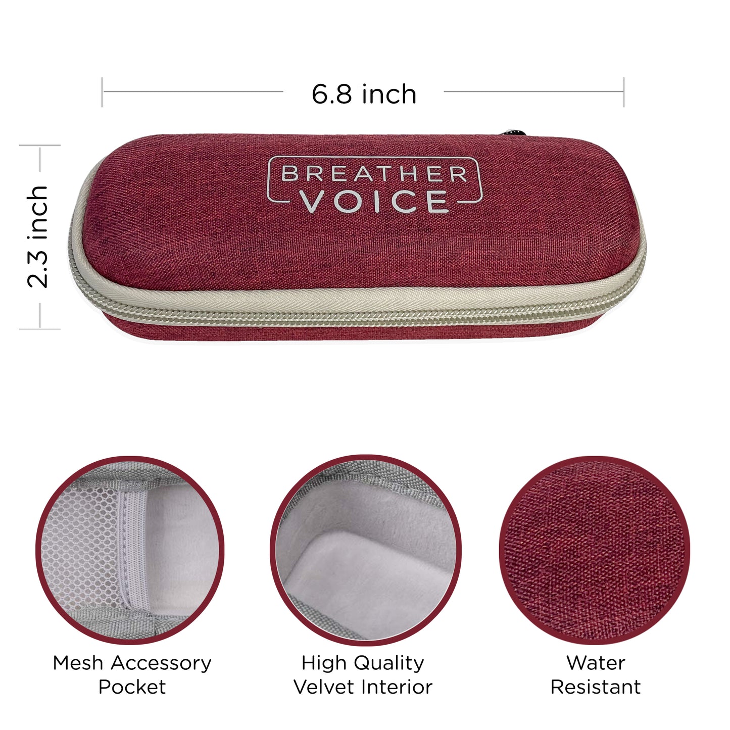 Breather voice case size.