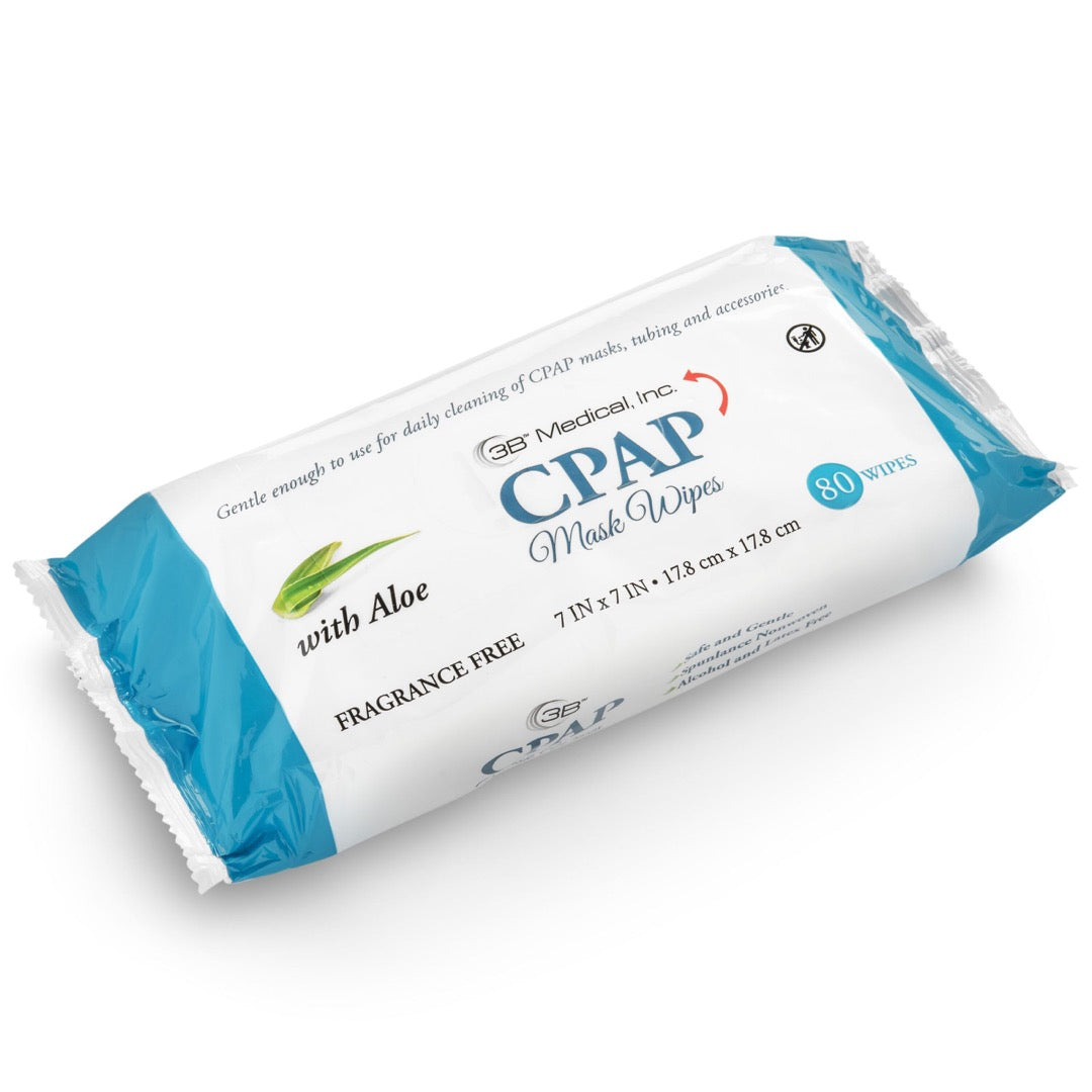 CPAP Wipes (Fragrance Free - Aloe) - 80/pack closed