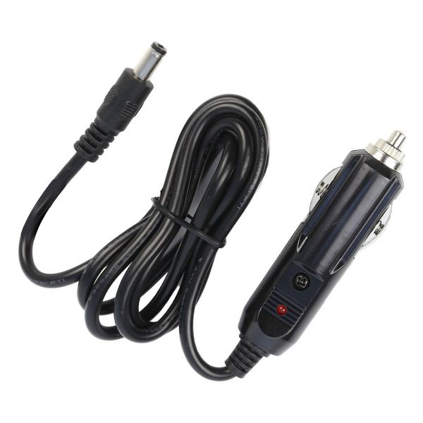 Black Mobile DC Car Charging Cord for Pilot-12 Lite & Pilot-24 Lite Battery Packs