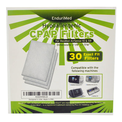 EnduriMed Hypoallergenic CPAP Filters - 30 Pack