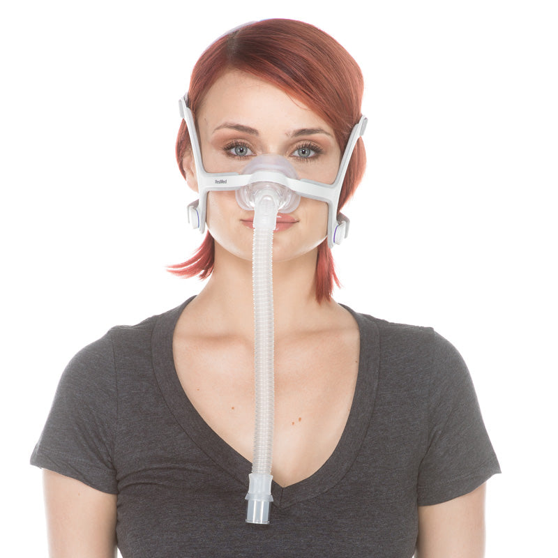 Woman wearing AirFit N20 mask