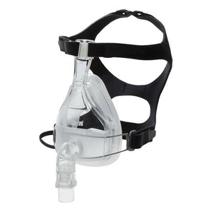 Isometric view of Flexifit 431 Full Face Mask with black Headgear