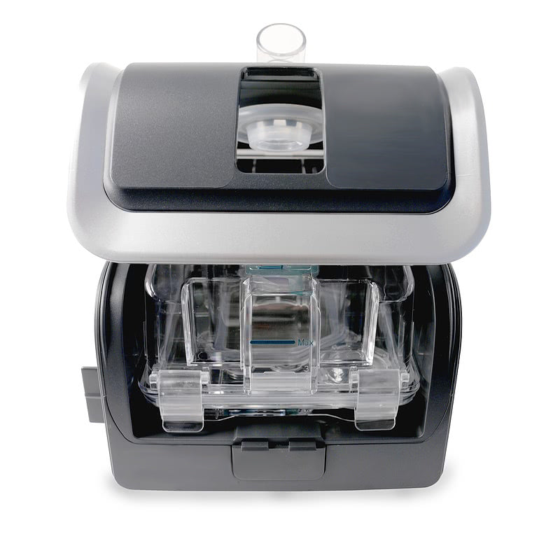 Front view of Luna Humidifier Water Chamber inside H60 Heated Humidifier Machine.