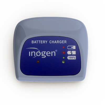 Front view of Inogen One G4 Battery Charger