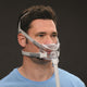 Man using Philips Respironics Amara Full Face Mask.