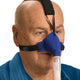 Man using the blue SleepWeaver Advance Nasal Mask with improved Zzzephyr seal.