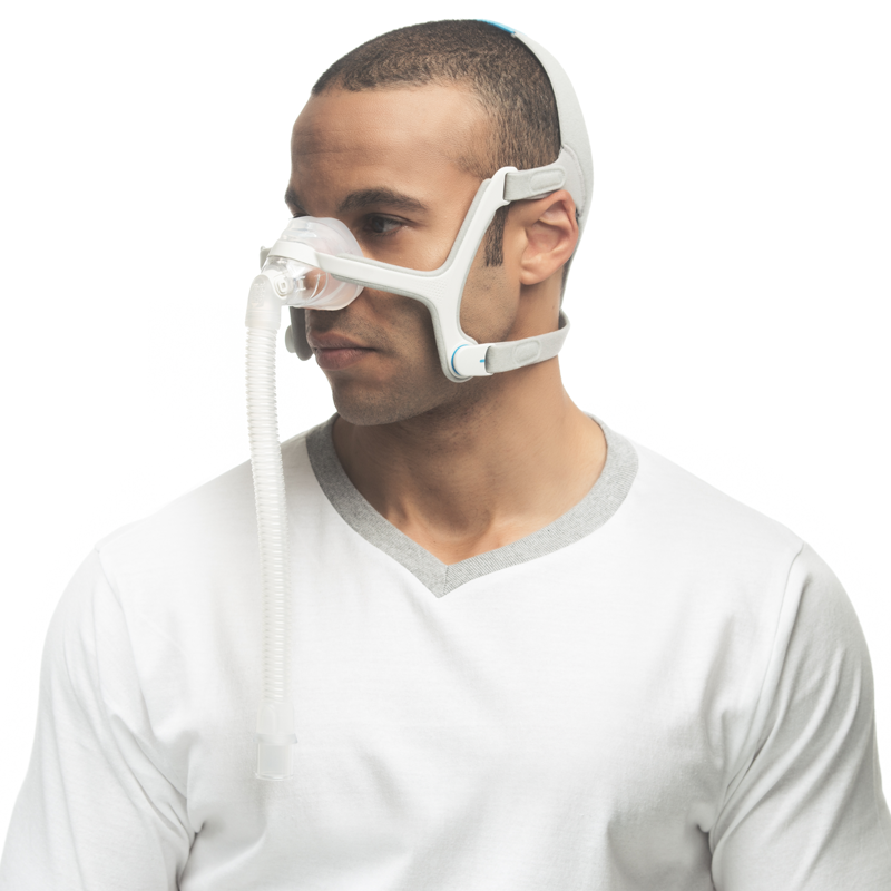 Man wearing AirFit N20 mask