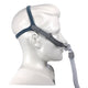 Side view of mannequin with Rio 2 Nasal Pillow System Mask With Headgear by 3B Medical.