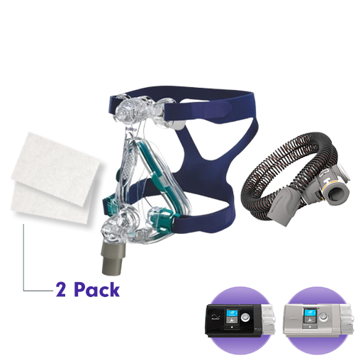 Mirage Quattro Full Face Mask with ClimateLineAir Tube & Filters