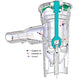 Diagram view of Monaghan AeroEclipse® XL Reusable Breath Actuated Nebulizer (R BAN)