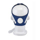 Back view of mannequin with Nonny Full Face Pediatric CPAP Mask by AG Industries.