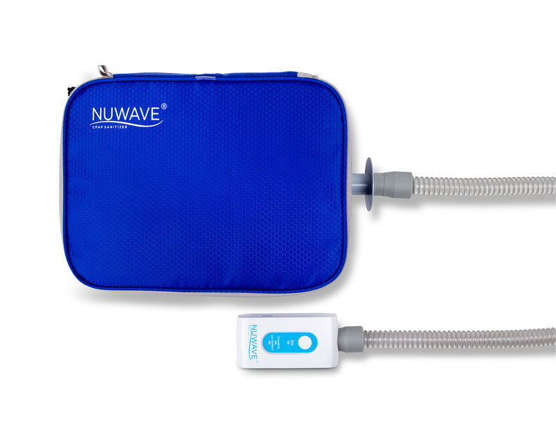 Nuwave Plus Bag Connected To Device Top View.