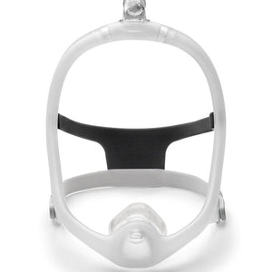 Front view of DreamWisp Mask Frame with headgear