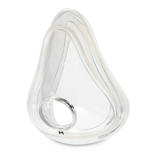 Corner view of Phillips Respironics cushion for Amara silicone mask