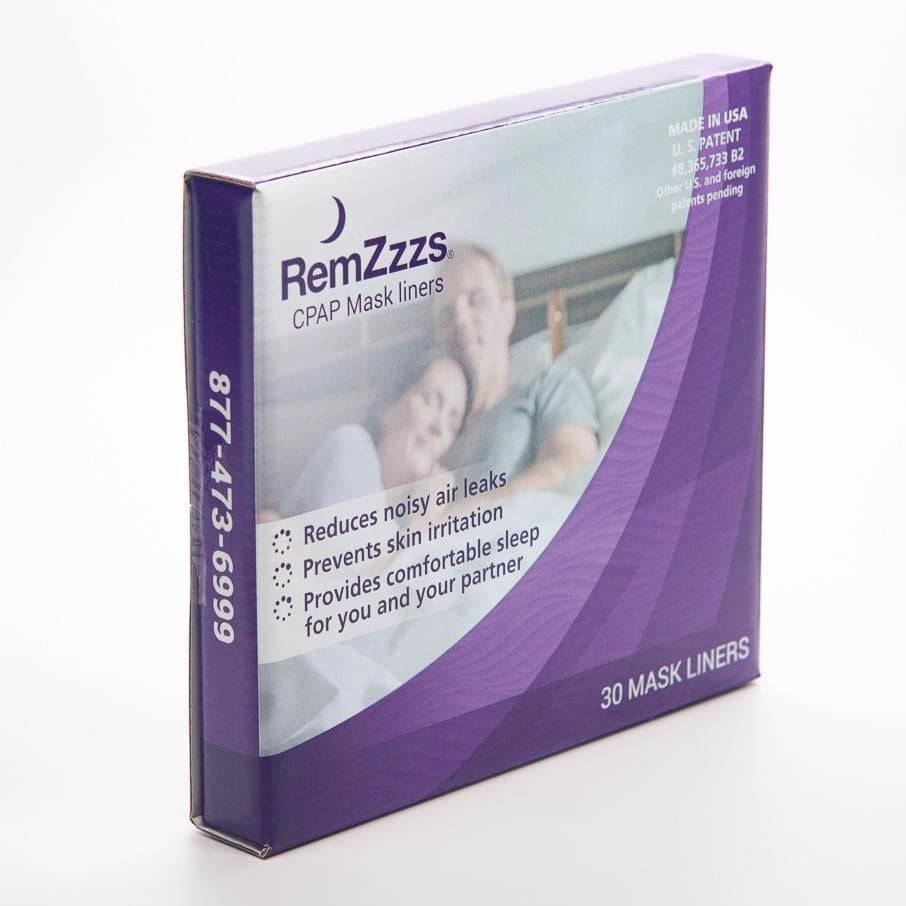 RemZzzs padded nasal mask minimal contact liner side view