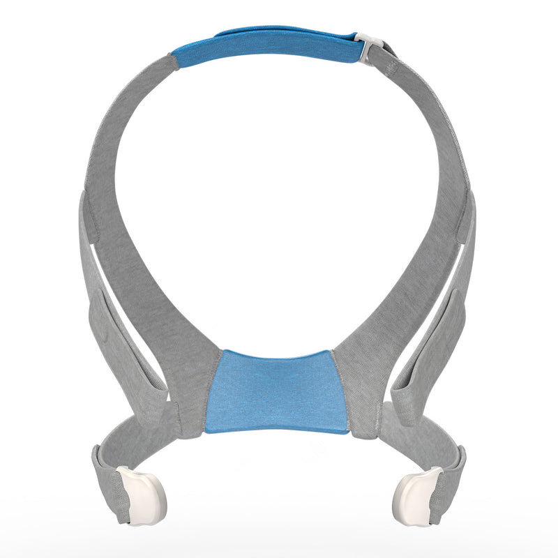 Front view of Resmed F30 Headgear with grey straps.