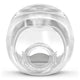 Front view of clear silicone cushion for AirTouch N20 Nasal CPAP Mask by ResMed
