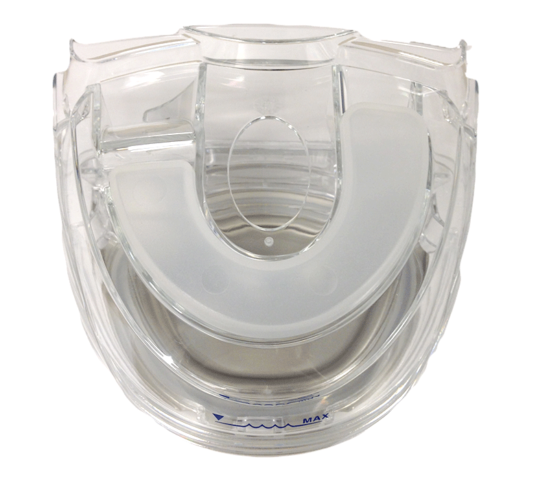 Direct front view of ResMed H4i Cleanable Replacement Water Chamber