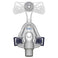 Front view of clear Mirage Micro Nasal Mask with grey tube connection by ResMed