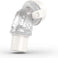 ResMed QuietAir replacement elbow for AirFit F20 and F30 masks with vent and swivel connector