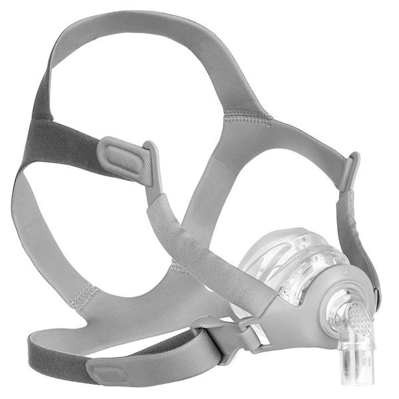 Isometric view of grey headgear and nasal frame cushion for Siesta Nasal Mask by 3B Medical.