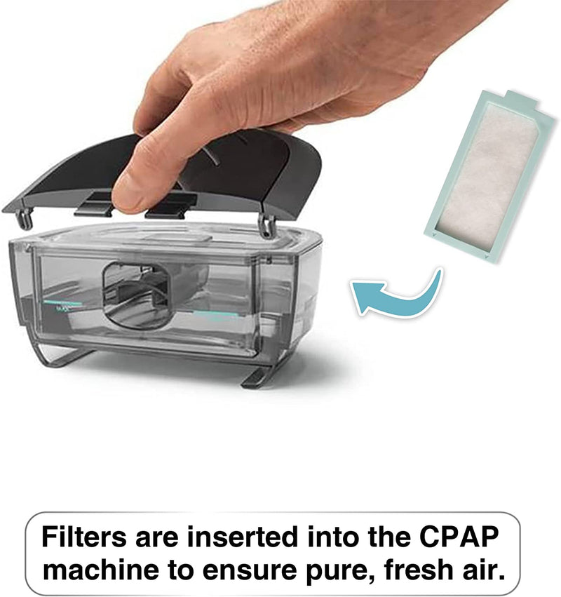 Filters are inserted into the CPAP machine to ensure pure, fresh air.