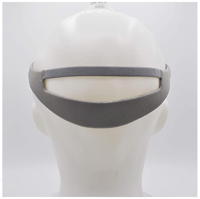 Back view of the headgear on a mannequin.