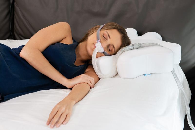 CPAP Mask in CPAP pillow.