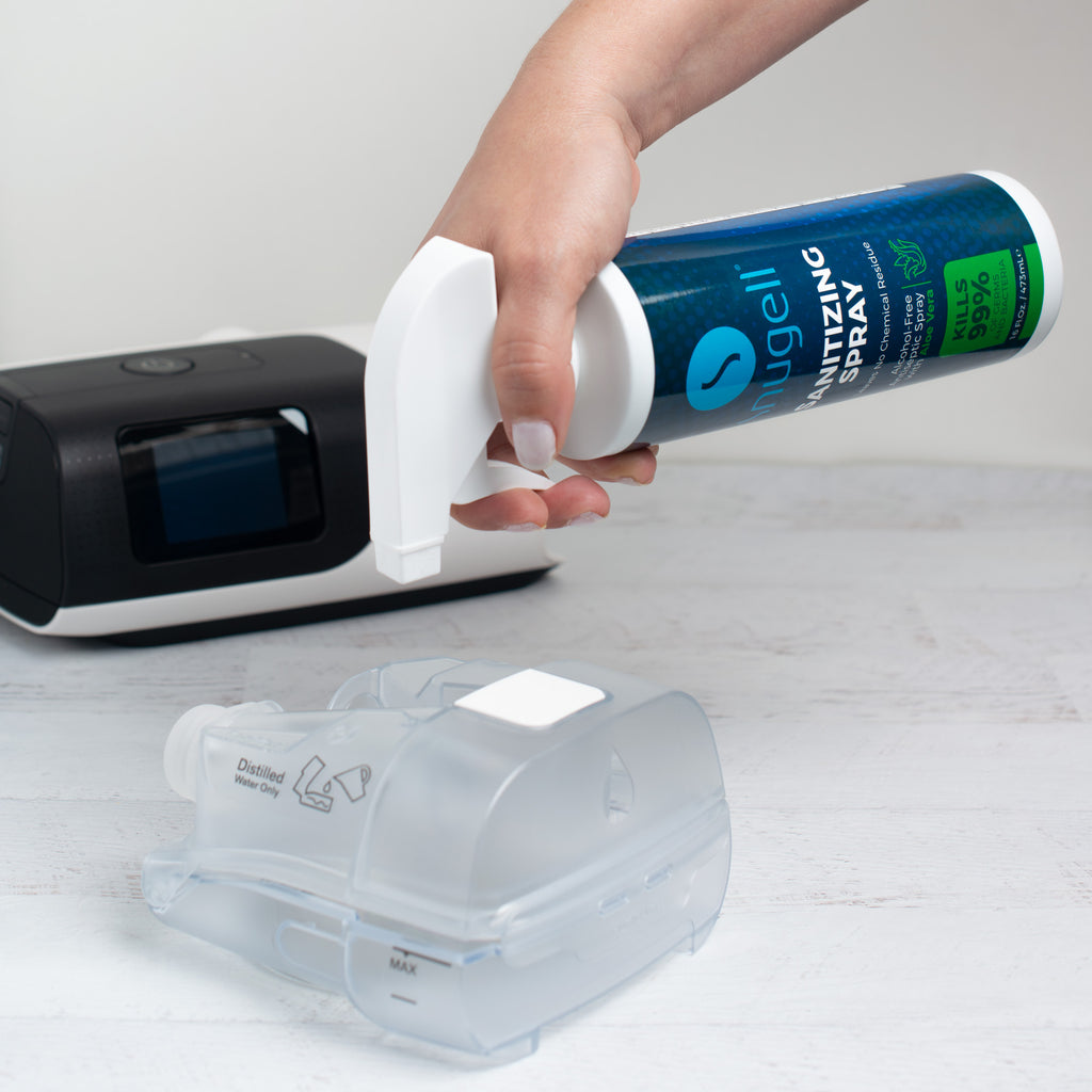 Spraying a water chamber.
