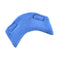 Pad A Cheek upper ear pad in blue fleece, curved shape with two hook and loop strips