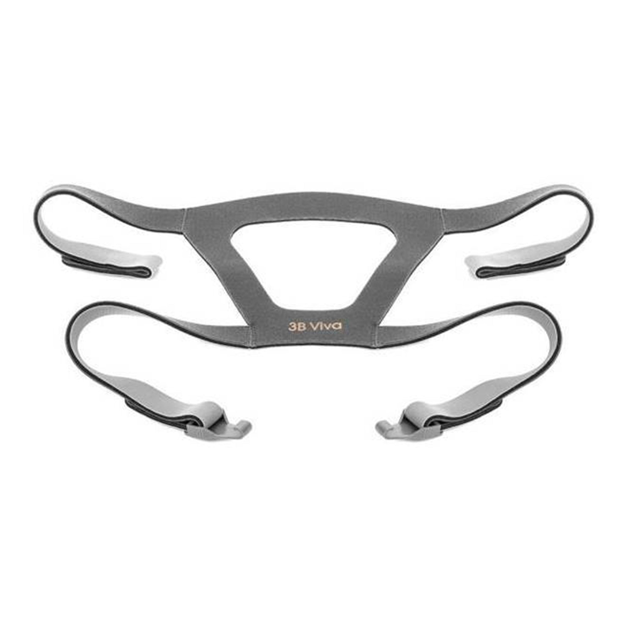 View of grey headgear for Viva Nasal Mask by 3B Medical.