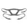View of grey headgear for Viva Nasal Mask by 3B Medical.
